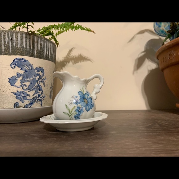 Vintage Miniature Pitcher and Saucer - Picture 2 of 6